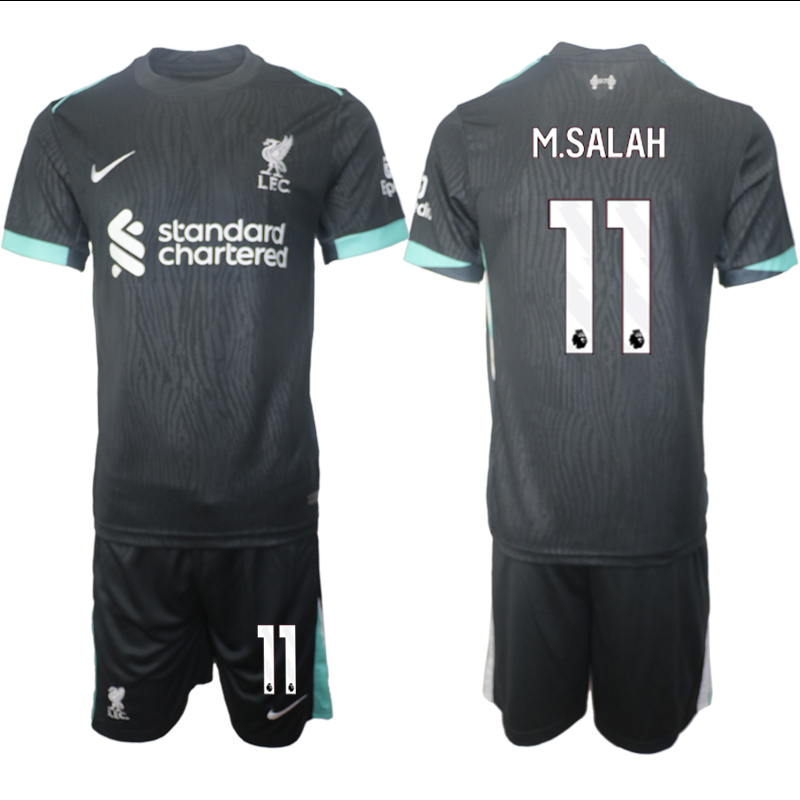 Men 2024-2025 Club Liverpool away Black #11 Soccer Jersey